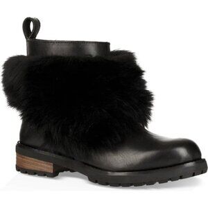 NEW UGG® Otelia Fluff Fur Bootie Black‎